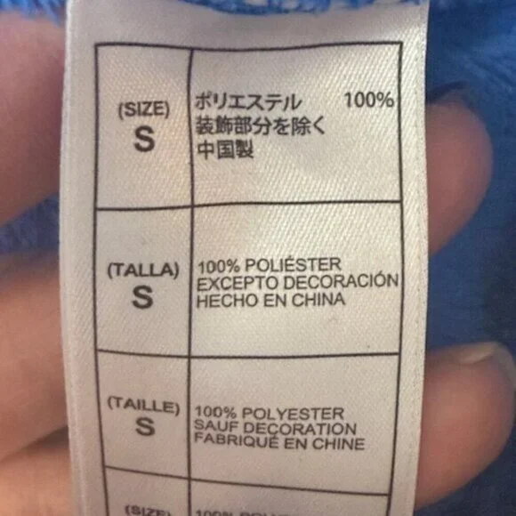 Disney Parks Donald Duck Plush Fleece Pullover Sweatshirt Velour Adult Small - Picture 5 of 9